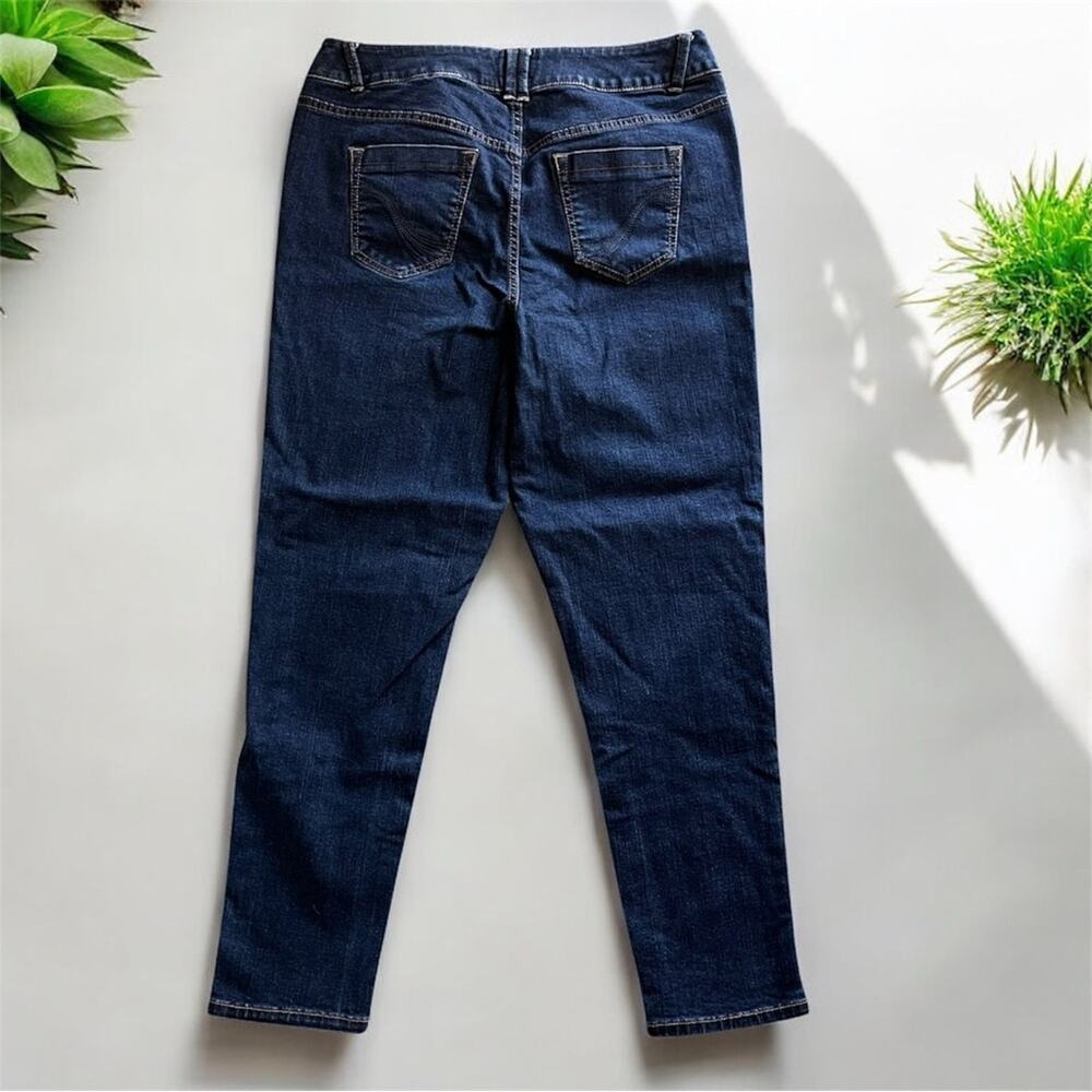 Lane Bryant Genius Fit Jeggings dark wash denim JeanS womens size 16 - Picture 4 of 10